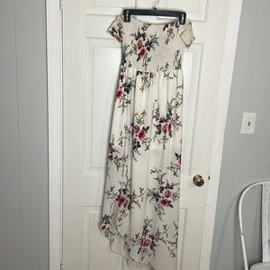 Floral high low dress